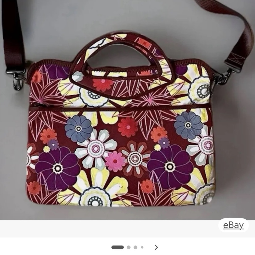 ie Floral Multicolor Women’s Tote Bag 16” neoprene - Picture 2 of 6